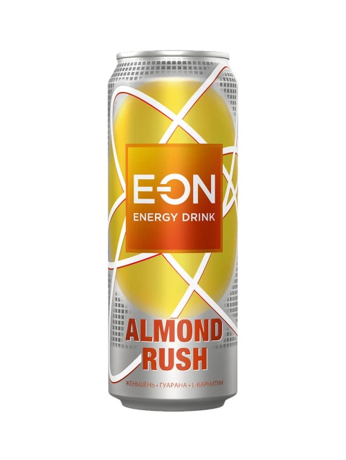 E-ON Миндаль Женьшень энергетический напиток Almond Rush 450 мл ЖБ