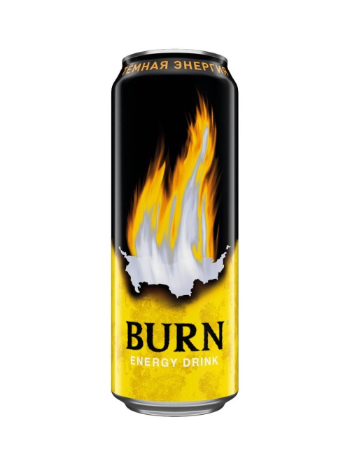Бёрн Темная энергия энергетический напиток Burn 449 мл ЖБ