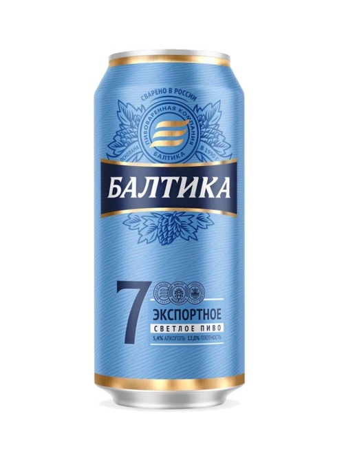 Балтика 7 пиво светлое экспортное 900 мл ЖБ